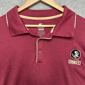 Colosseum Florida State Seminoles Polo Shirt 2XLT‎ Men's Red Polyester